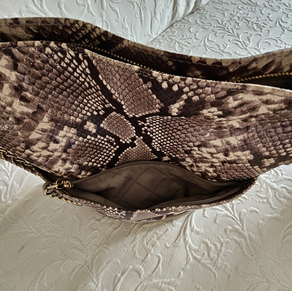 Michael Kors Snakeskin Shoulder Bag - Picture 3 of 8